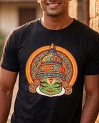 Cute Kathakali Black regular fit Tshirt for Men