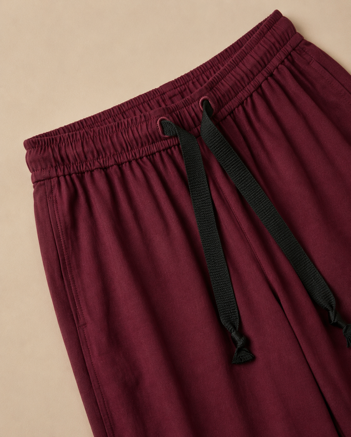 Burgundy Palazzo Pant top view 