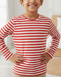 Red Striped Full Sleeve T-shirt