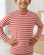 Red Striped Full Sleeve T-shirt