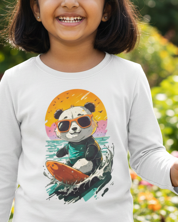 Panda Full Sleeve T-Shirt