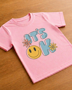 It's OK print design on pin t shirt