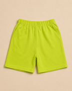 Kids Green cotton shorts comfort and durable