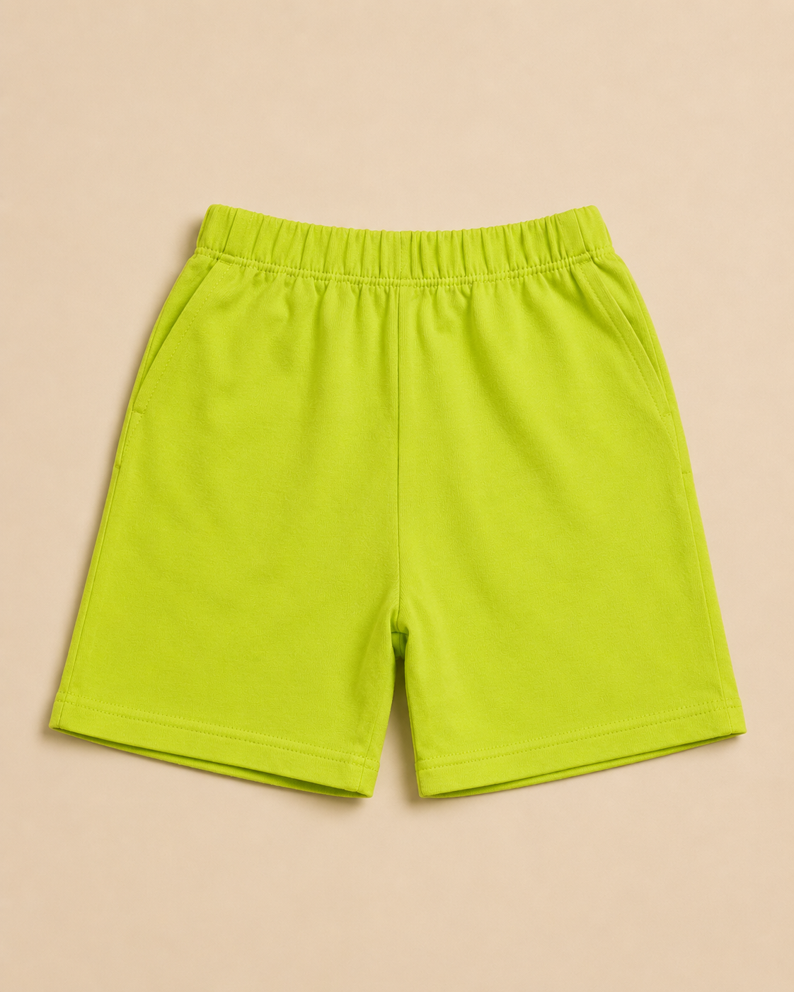 Kids Green cotton shorts comfort and durable