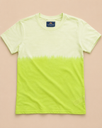 Light Green Dip tie and dye cotton Cotton T-shirt