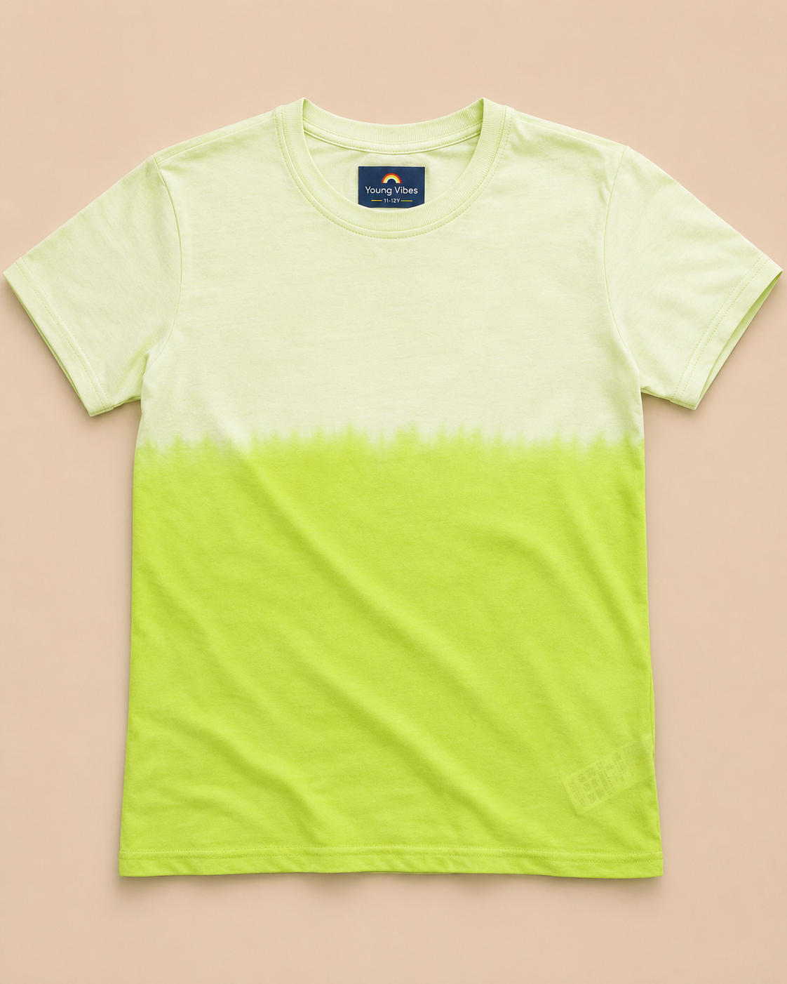Light Green Dip tie and dye cotton Cotton T-shirt