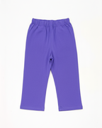 Purple pants on a white background