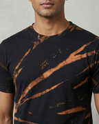Ray-Burst Acid Wash Tee focus of design