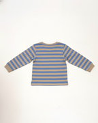 Striped long-sleeve shirt on a white background