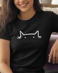 Cat Black Minimal Regular fit T-shirt