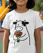 Moo White Kids T-Shirt